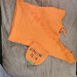 Photo prop - My First Halloween 🎃 Hat & Matching Blanket Set only used 1x